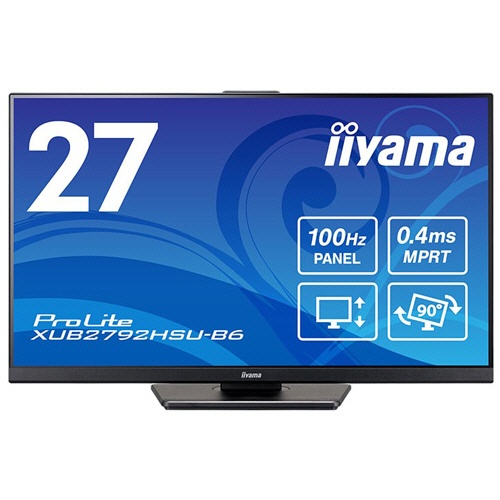 ｉｉｙａｍａ　ＰｒｏＬｉｔｅ　２７型液晶ディスプレイ　ブラック　ＸＵＢ２７９２ＨＳＵ－Ｂ６　１台3