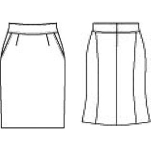 セロリー　魅せスカート（メリハリキレイ）　ドライジョーゼット　ブラック　７号　Ｓ－１５７３０－７　１着2