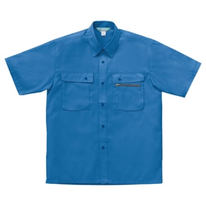 クロダルマ　半袖シャツ　ソフトバーバリー　Ｓサイズ　ブルー　２６３７１－１０　１着1
