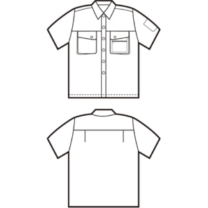 クロダルマ　半袖シャツ　ソフトバーバリー　Ｓサイズ　ブルー　２６３７１－１０　１着2