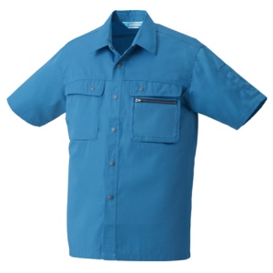 クロダルマ　半袖シャツ　ソフトバーバリー　Ｓサイズ　ブルー　２６３７１－１０　１着3