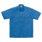 クロダルマ　半袖シャツ　ソフトバーバリー　ＬＬサイズ　ブルー　２６３７１－１０　１着