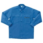 クロダルマ　長袖シャツ　ソフトバーバリー　Ｓサイズ　ブルー　２５３７１－１０　１着
