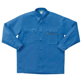 クロダルマ　長袖シャツ　ソフトバーバリー　Ｍサイズ　ブルー　２５３７１－１０　１着