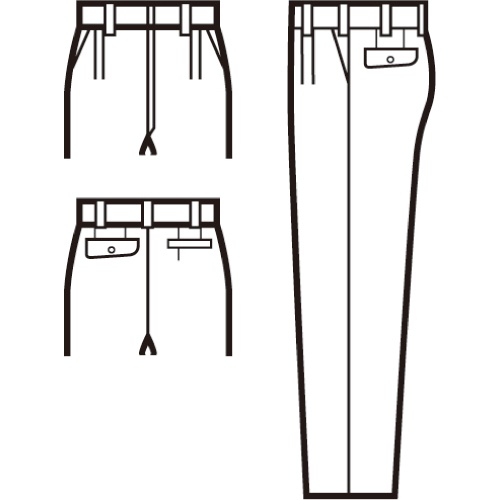クロダルマ　ツータックスラックス　ブルー　ウエスト７６ｃｍ　３１３７１－１０　１着2