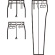 クロダルマ　ツータックスラックス　ブルー　ウエスト１１６ｃｍ　３１３７１－１０　１着2