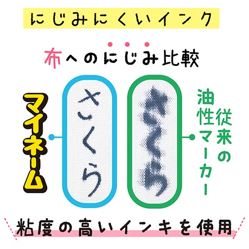 サクラクレパス　油性マーカー　マイネーム　極細　くろ　ＨＫ＃４９　１セット（１０本）4