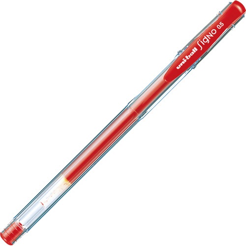 三菱鉛筆　ゲルインクボールペン　ユニボール　シグノ　エコライター　０．５ｍｍ　赤　ＵＭ１００ＥＷ．１５　１セット（１０本）1
