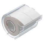 ヤマト　メモック　ロールテープ　再生紙　カッター付　２５ｍｍ幅　白　Ｒ－２５ＣＨ－５　１セット（１２個）