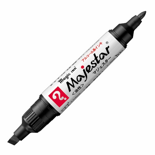 寺西化学　油性マーカー　マジックインキ　マジェスター　太字＋細字　黒　ＭＭＪ５０－Ｔ１　１セット（１０本）1