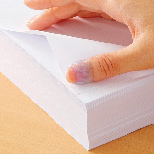 ＴＡＮＯＳＥＥ　カラー指サック　Ｌ　ピンク３個・ブルー２個　１セット（１０パック）2