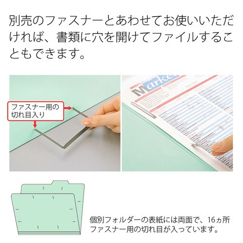 たのめーる】TANOSEE 個別フォルダー A4 ブルー 1セット(100冊:10冊×10