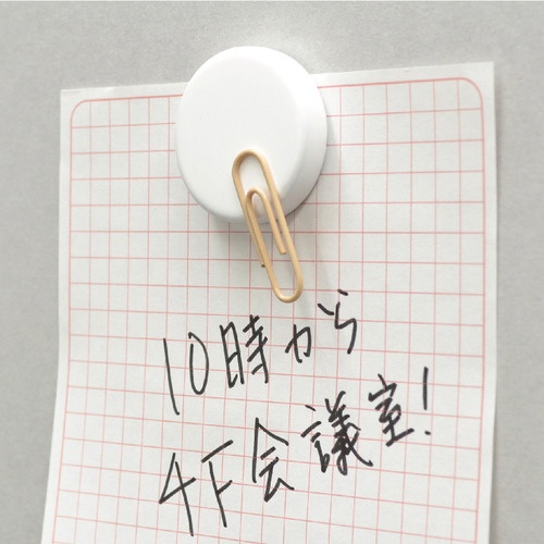 マグエックス　強力カラーマグネット　大　直径３０ｍｍ　白　ＭＦＣＭ－３０－２Ｐ－Ｗ　１セット（２０個：２個×１０パック）3
