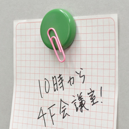 マグエックス　強力カラーマグネット　大　直径３０ｍｍ　緑　ＭＦＣＭ－３０－２Ｐ－Ｇ　１セット（２０個：２個×１０パック）3