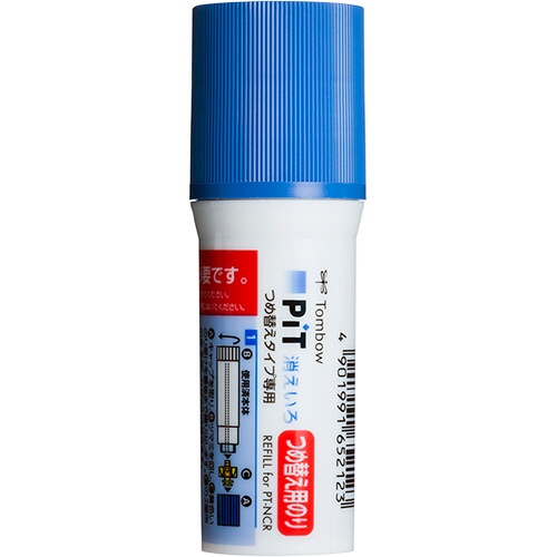 トンボ鉛筆　スティックのり　つめ替え消えいろピット　ＰＴ－ＮＣＲ専用　約２０ｇ　ＰＲ－ＮＣＲ　１セット（１０本）1