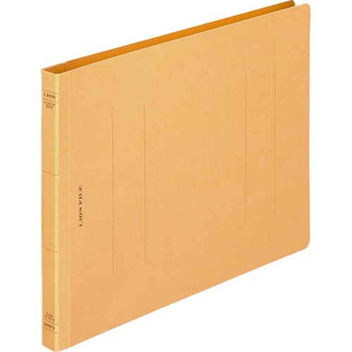 ライオン事務器　フラットファイル（環境）　樹脂押え具　Ｂ５ヨコ　１５０枚収容　背幅１８ｍｍ　黄　Ａ－５２７ＫＢ５Ｅ　１セット（１０冊）1