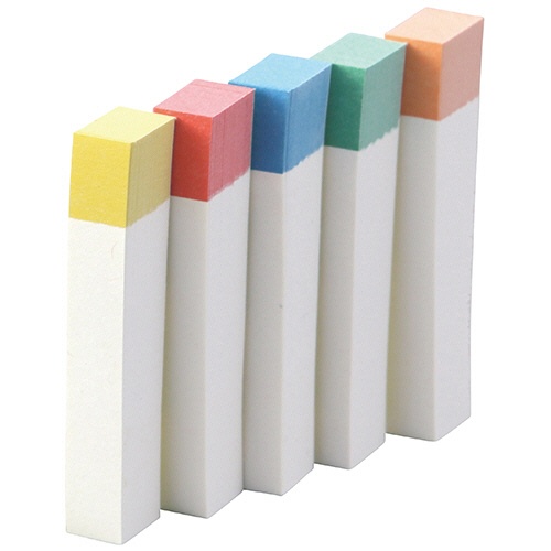 ３Ｍ　ポスト・イット　スリム見出し　再生紙　５０×７．５ｍｍ　レインボー５色　７１０ＲＰ－Ｒ　１セット（１００冊：１０冊×１０パック）2
