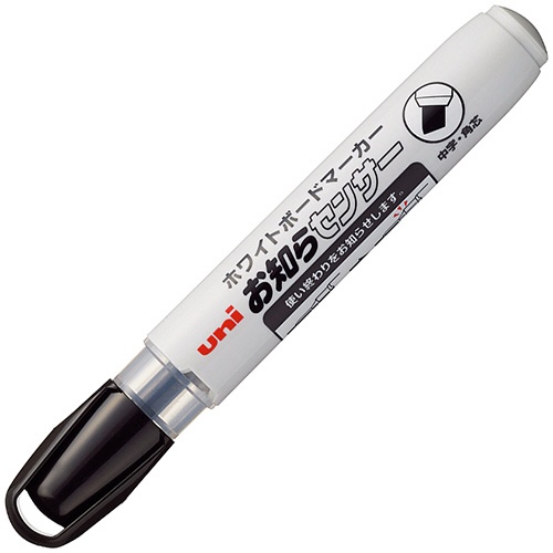 三菱鉛筆　ホワイトボードマーカー　お知らセンサー　中字角芯　黒　ＰＷＢ１２０５Ｋ．２４　１セット（１０本）1