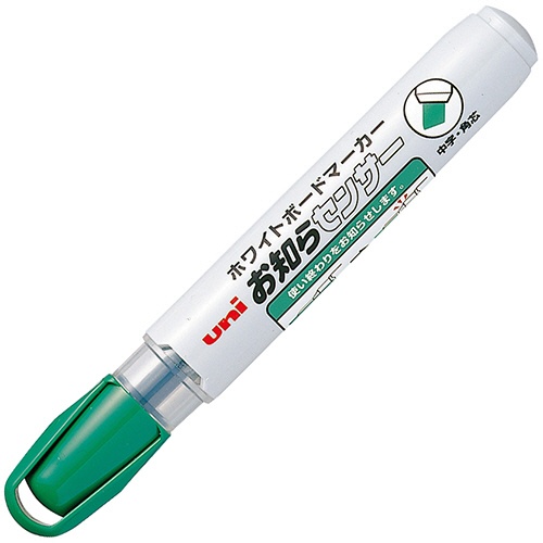 三菱鉛筆　ホワイトボードマーカー　お知らセンサー　中字角芯　緑　ＰＷＢ１２０５Ｋ．６　１セット（１０本）1
