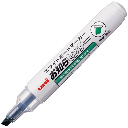 三菱鉛筆　ホワイトボードマーカー　お知らセンサー　中字角芯　緑　ＰＷＢ１２０５Ｋ．６　１セット（１０本）2
