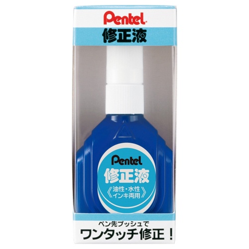 ぺんてる　修正液　油性・水性インキ両用　箱入　ＺＬ１－ＷＫ　１セット（１０個）2