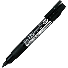ぺんてる　油性ペン　ペイントマーカー　細字　黒　ＭＳＰ２０－Ａ　１セット（１０本）