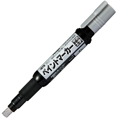 ぺんてる　油性ペン　ペイントマーカー　太字　銀　ＭＷＰ３０－Ｚ　１セット（１０本）1