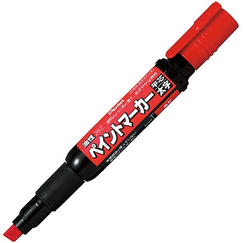 ぺんてる　油性ペン　ペイントマーカー　太字　赤　ＭＷＰ３０－Ｂ　１セット（１０本）1