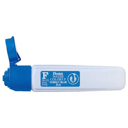 ぺんてる　水彩えのぐ　エフ水彩　ポリチューブ入　単色　１２ｍｌ　あお　ＷＦＣＴ２３　１セット（５本）1