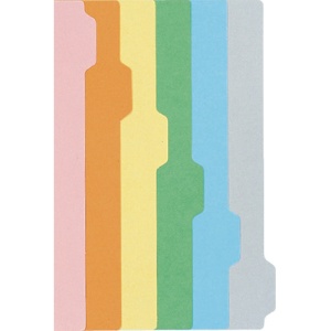 コクヨ　連続伝票用紙用カラー仕切カード　バースト用　Ｔ１１×Ｙ１０　２２穴　６色６山　ＥＸ－Ｃ０１６Ｓ　１セット（２０組：２組×１０パック）2