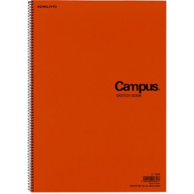 コクヨ　キャンパス・スケッチブック（一般・学用）　３５７×２５２ｍｍ　厚口　２２枚　エ－１００　１セット（４０冊）