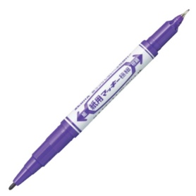 ゼブラ　水性マーカー　紙用マッキー極細（細＋極細）　紫　ＷＹＴＳ５－ＰＵ　１セット（１０本）