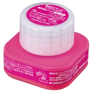 コクヨ　蛍光ＯＡマーカー＜プリフィクス＞補充用インク　ピンク　２０ｍｌ　ＰＭＲ－Ｌ１０Ｐ　１セット（５個）1