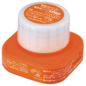 コクヨ　蛍光ＯＡマーカー＜プリフィクス＞補充用インク　オレンジ　２０ｍｌ　ＰＭＲ－Ｌ１０ＹＲ　１セット（５個）1