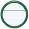 コクヨ　丸型名札（安全ピン・クリップ両用型）　表示面直径４０ｍｍ　緑　ナフ－１５Ｇ　１セット（５０個）