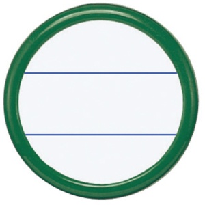 コクヨ　丸型名札（安全ピン・クリップ両用型）　表示面直径４０ｍｍ　緑　ナフ－１５Ｇ　１セット（５０個）1