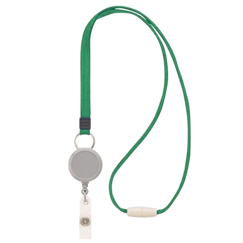 ライオン事務器　名札用ストラップ　グリーン　Ｎ－５Ｐ　１セット（１０本）1