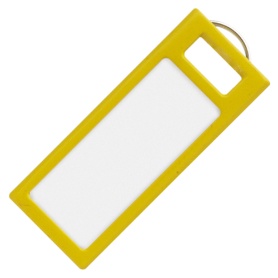 コクヨ　キーホルダー型名札（ＫＥＹＳＹＳ）　黄　ナフ－Ｓ２３０Ｙ　１セット（４０個：４個×１０パック）