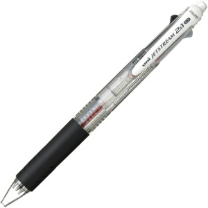 三菱鉛筆　多機能ペン　ジェットストリーム２＆１　０．７ｍｍ　（軸色：透明）　ＭＳＸＥ３５０００７．Ｔ　１セット（１０本）1