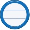 コクヨ　丸型名札（安全ピン・クリップ両用型）　表示面直径３５ｍｍ　青　ナフ－１０Ｂ　１セット（５０個）
