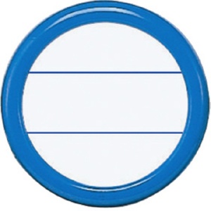 コクヨ　丸型名札（安全ピン・クリップ両用型）　表示面直径３５ｍｍ　青　ナフ－１０Ｂ　１セット（５０個）1