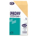 高春堂　ピース　クラフトパッキー　角８　テープなし　８５ｇ／ｍ2　〒枠なし　８５２　１セット（６４０枚：３２枚×２０パック）