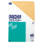 高春堂　ピース　クラフトパッキー　角１　８５ｇ／ｍ2　８９７　１セット（１４０枚：７枚×２０パック）