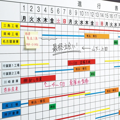 コクヨ　マグネットシート（スリムカラー）　２５×１０００ｍｍ　緑　マク－３０７ＮＧ　１セット（１０本）3