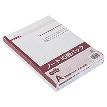 【クリックで詳細表示】TANOSEE ノートブック セミB5 A罫7mm 30枚 1セット(50冊：10冊×5パック) OSF-3A