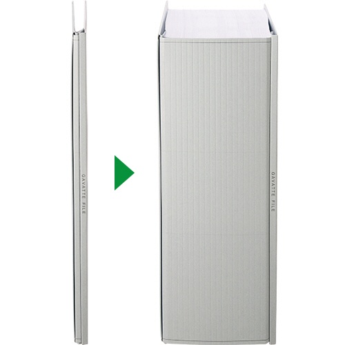 コクヨ　ガバットファイル（紙製）　Ａ４タテ　１０００枚収容　背幅１３－１１３ｍｍ　緑　フ－９０Ｇ　１セット（１０冊）2