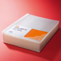 【クリックで詳細表示】TANOSEE クリヤーポケット A4タテ 2・4・30穴 1セット(1000枚：100枚×10パック) TCPEA4-100