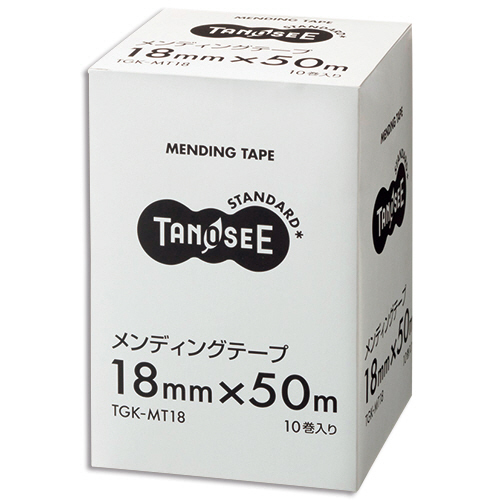 たのめーる】TANOSEE メンディングテープ 18mm×50m 透明 1セット たのめーる】TANOSEE メンディングテープ 18mm×50m 透明 1セット
