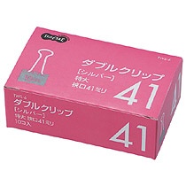ＴＡＮＯＳＥＥ　ダブルクリップ　特大　口幅４１ｍｍ　シルバー　１セット（１００個：１０個×１０箱）1