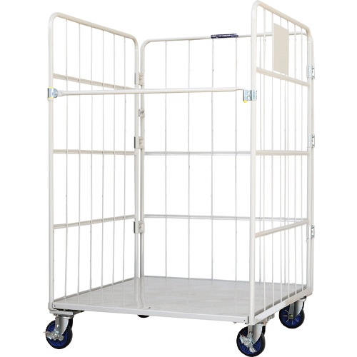 ワコーパレット　床板スチール製カゴ車　１１００×１１００×１７００　ＷＫ７－１１１　１台1